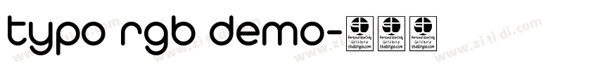 typo rgb demo字体转换